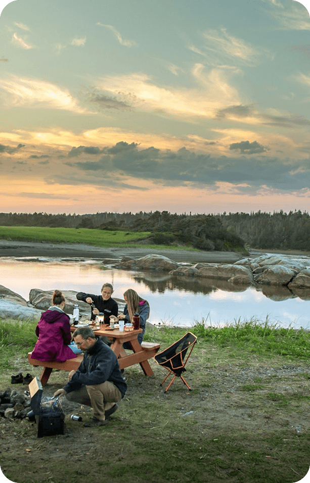 Corporate retreat by the lake